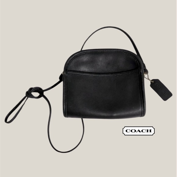 COACH Vintage Abbie Crossbody Shoulder Bag 90’s Black No. BOX-9027 RARE - Picture 1 of 13